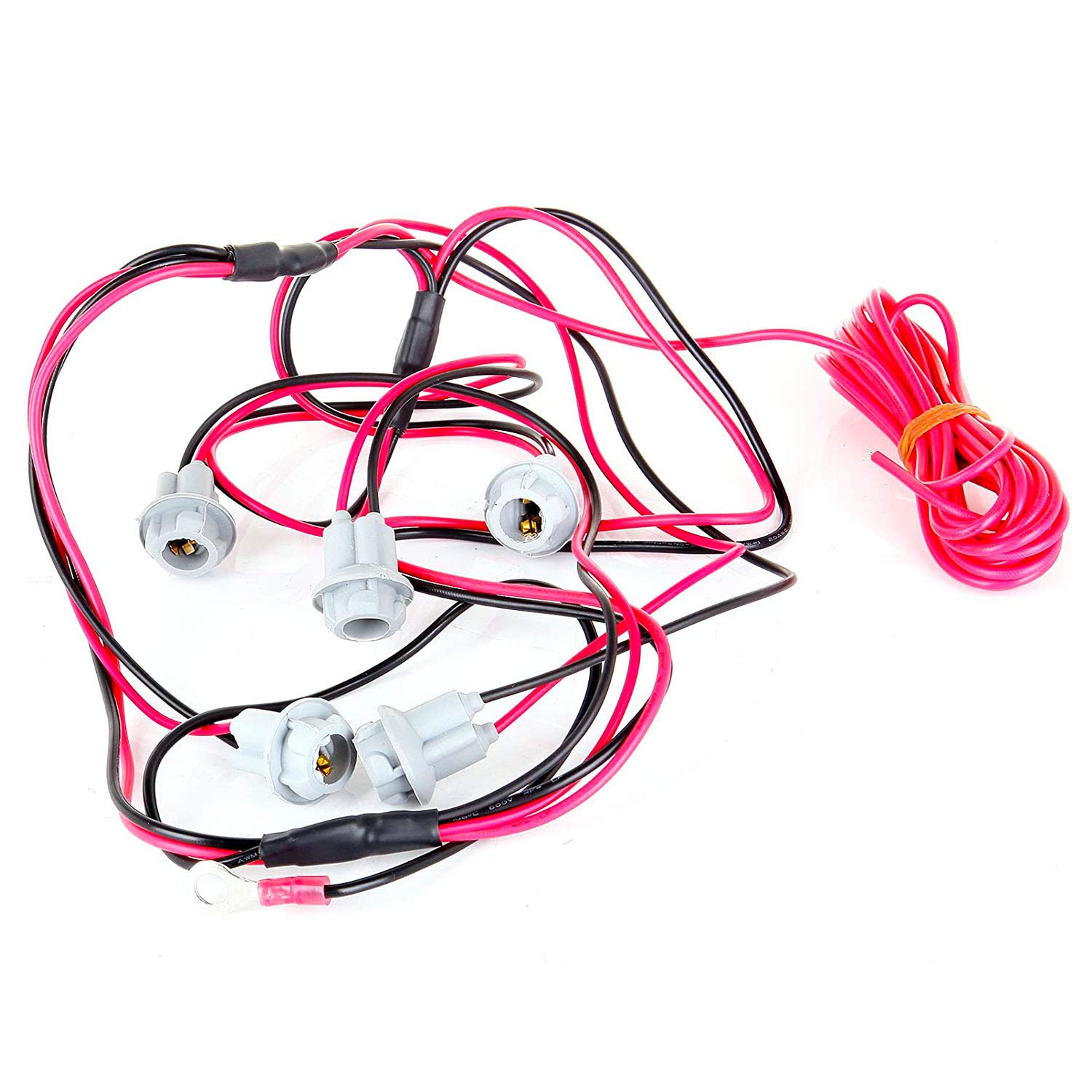T10 W5W 194 bombillas LED, conector precableado, arnés de cables para luces de marcador de cabina (paquete de 5)