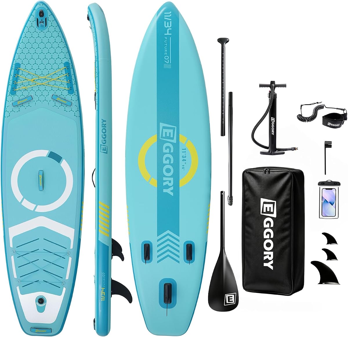 Tabla de remo inflable,Tablas de remo | Diseño estable con plataforma cómoda antideslizante, tabla de remo de viaje portátil