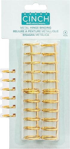 We R Memory Keepers Encuadernación de bisagra de cincha dorada