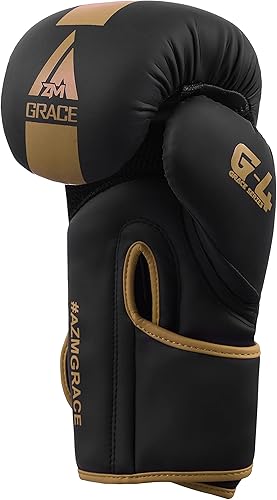 Miniatura 3 de Azm - Guantes de boxeo para hombres y mujeres, guantes de entrenamiento MMA Muay Thai de alta calidad para boxear bolsas pesadas, combatir kickboxing