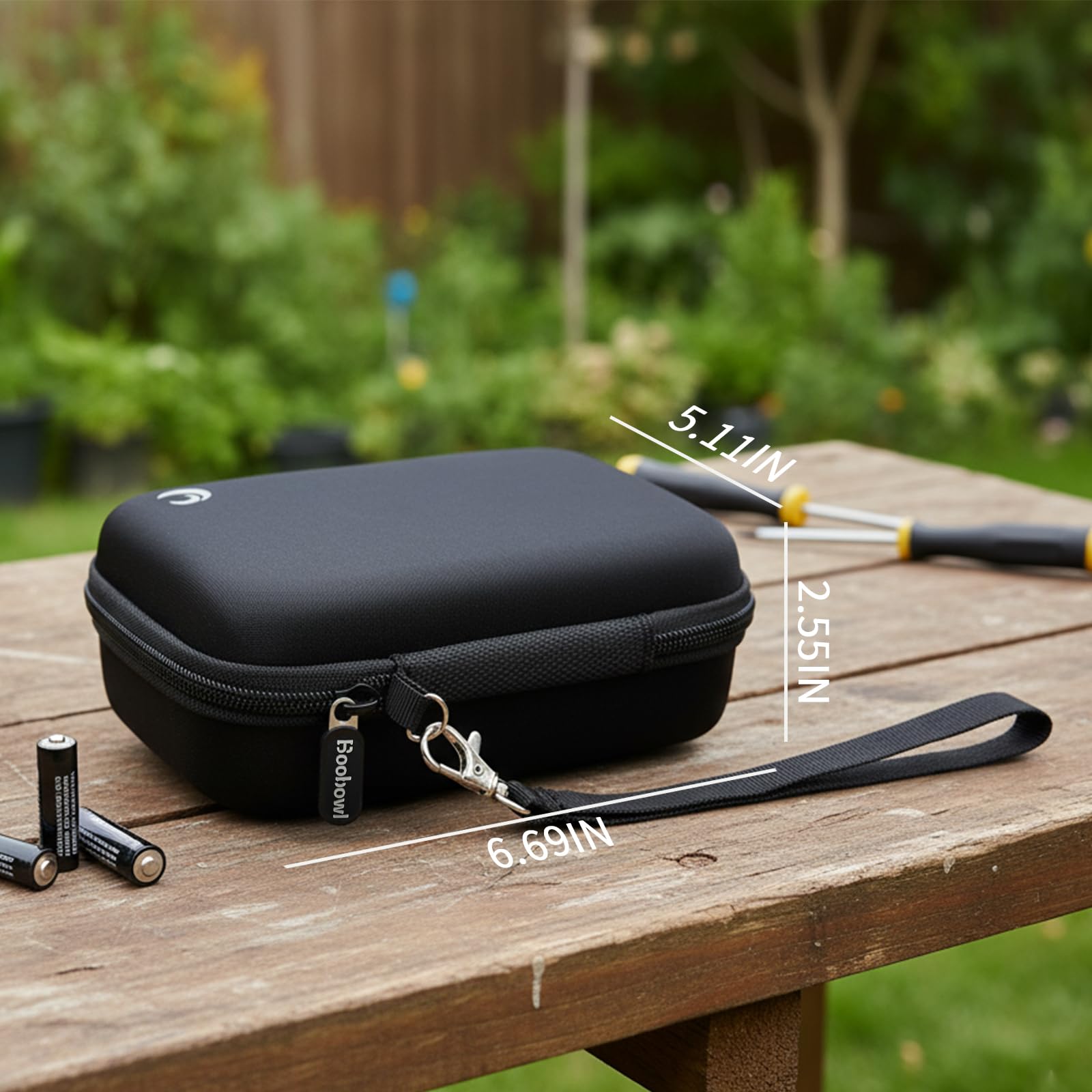 Boobowl Harte Batterie Aufbewahrungsbox ragekoffer - Für 48 AA-Batterien [Ohne Tester und Zubehör]