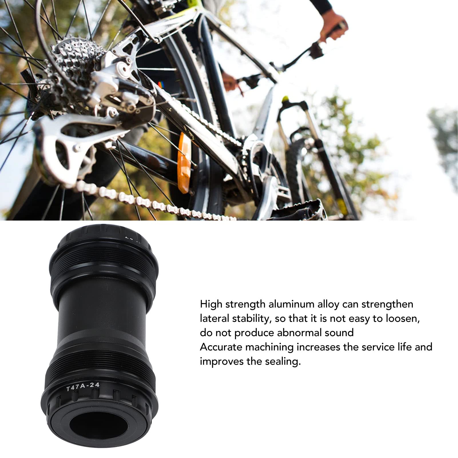 Amazon.co.jp: ネジ付き MTB ボトムブラケット、24mm スピンドル