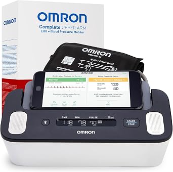 OMRON - Komple Kablosuz Üst Kol Tansiyon Aleti + EKG - Dahili Bluetooth Teknolojisi