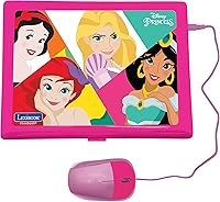 Vista 2 de Lexibook JC598DPi3 - Portátil educativo y bilingüe con 124 actividades para aprender, jugar juegos y música con las princesas de Disney, color rosa