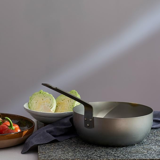 Mauviel M'Steel Wok de Acero Negro con Mango de Hierro 11.8 pulgadas miniatura 6