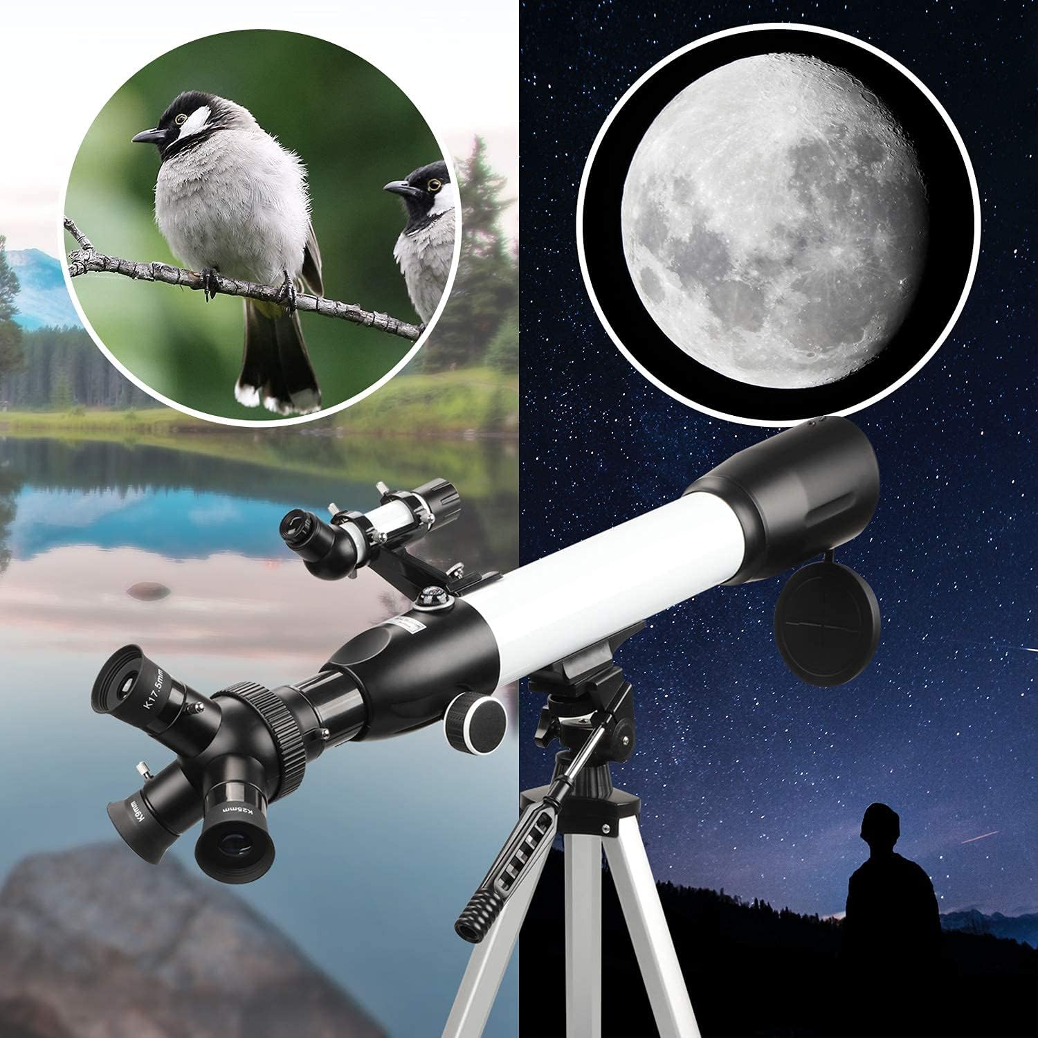 40% оƒƒ Dіѕсоunt USCAMEL Telescopes for Astronomy Adults, 60mm Aperture 500mm AZ Mount Professional Refractor Telescope with Fully Multi-Coated Optics, Telescope for Kids Beginners with Backpack Tripod Phone Adapter Hоttеѕt Sаlеѕ USCAMEL Telescopes for Astronomy Adults, 60mm Aperture 500mm AZ Mount Professional Refractor Telescope with Fully Multi-Coated Optics, Telescope for Kids Beginners with Backpack Tripod Phone Adapter