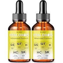 2 Pack Vital Drops, VitalDrops Liquid Supplement Balance Shape Curves Natural Wellness Loss Support Formula Vitamin Maximum Energy Pre Workout Booster Healthy Digestion Sexy Slim Body Sculpt 4 oz