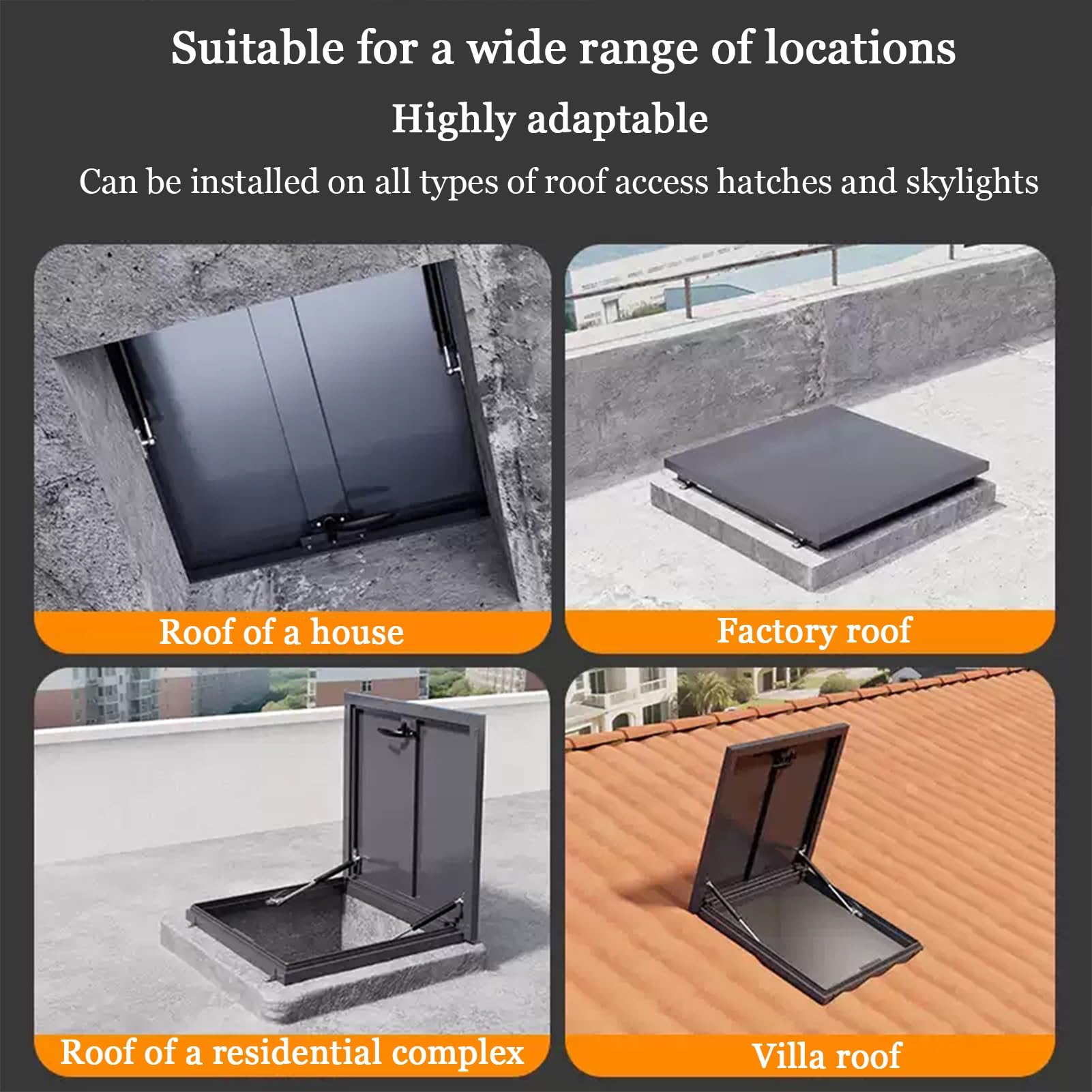 Trappe d'accès en Fonte pour Inspection de Plafond (75 x 75 cm) - Solution pour Refroidisseur d'air de toiture