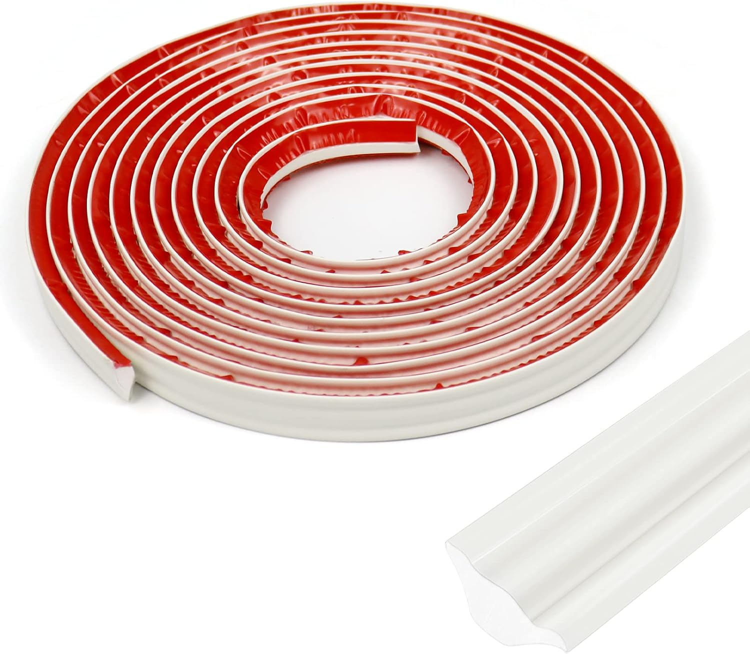 PVC Moulding Trim Self Adhesive 5m Flexible Skirting Board Wall Trim