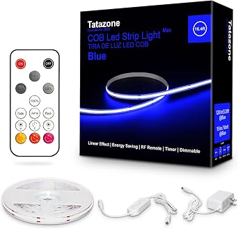 Tatazone COB Led Strip Lights with RF Remote