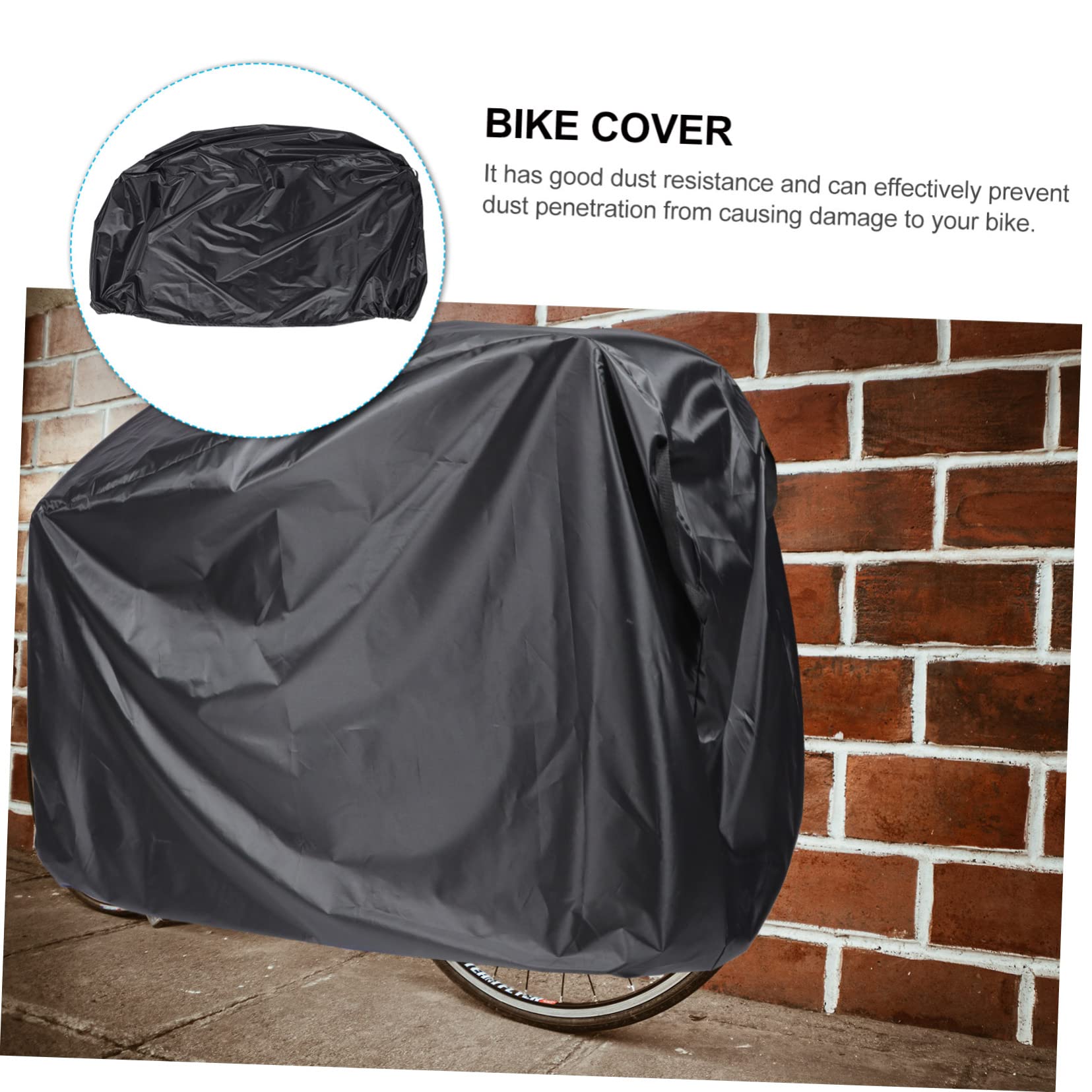 Toyvian Copertura Per Biciclette Bicicletta Copertina Montagna Etichetta Coperture Copribiciclette Per Rimessaggio Esterno Protettore Copri Bici Nero Panno Oxford