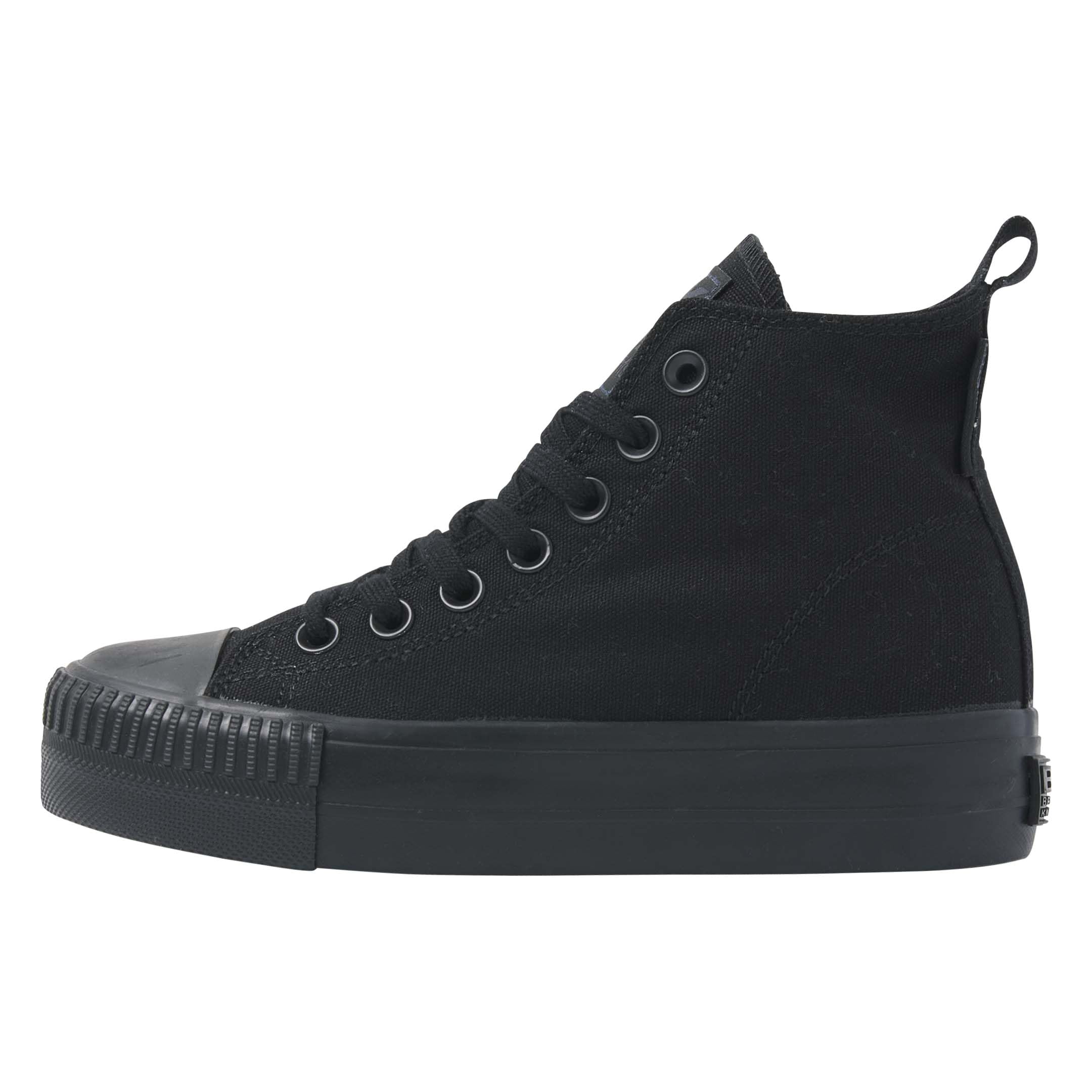 British Knights Kaya Mid Women's High-Top Shoe Trainers, Black, 6 UK