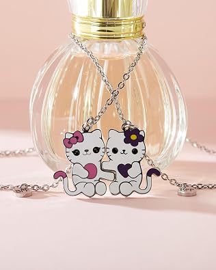 Matching BFF Friendship Necklace Set 2 Pcs Cartoon for Teen Boys Girls