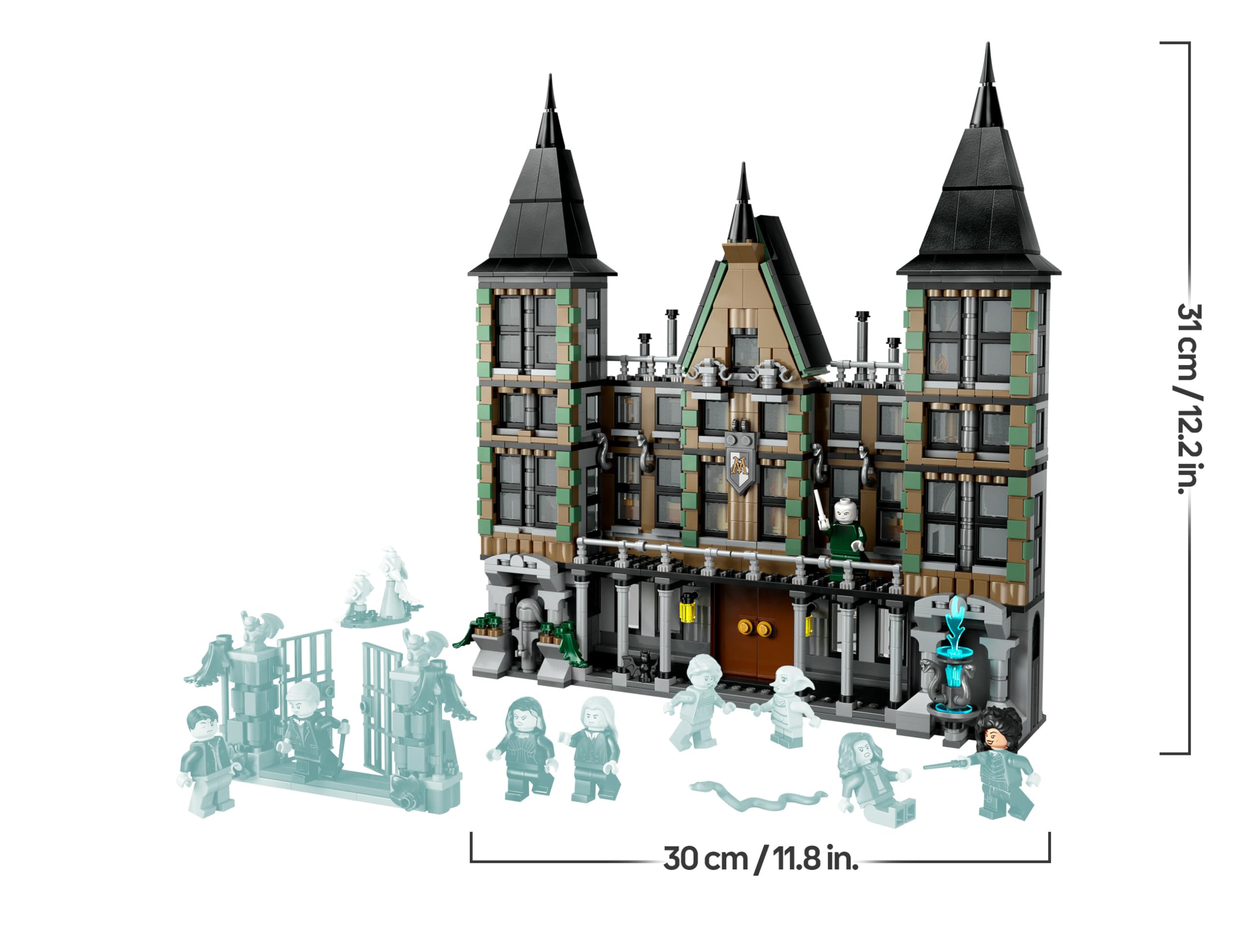 LEGO Harry Potter Villa Malfoy, Giochi d'Avventura per Bambini e Bambine da 10 Anni, Modellino di Casa Giocattolo da Costruire con Stanze, Funzioni e 9 Personaggi, Idea Regalo da Collezione 76453
