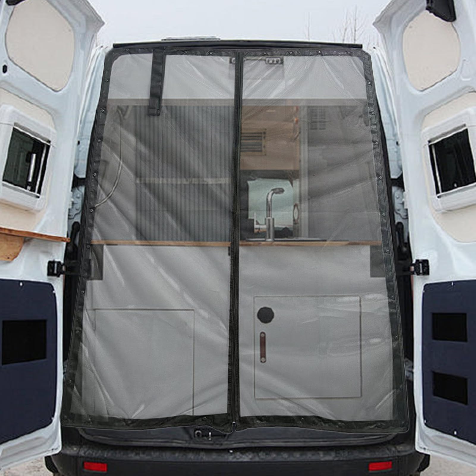 Zanzariera Magnetica Per Porta Del Furgone Rete Magnetica di Ricambio | Rete Antimosche Porta Laterale Camper Comfort SUV Auto Camion Campeggio Outdoor Avventura Viaggio
