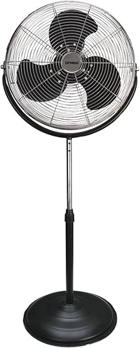 OPTIMUS F-4184 Ventilador de pie de alta velocidad de grado industrial de 18"