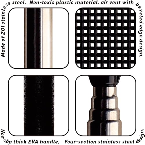 Miniatura 5 de Matamoscas telescópico - Matamoscas HUEIYING para interiores. Matamoscas resistente - Matamoscas manual para el hogar, matamoscas para interiores y
