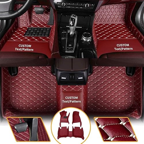 Miniatura 7 de VOZAR Tapetes de cuero de lujo para proteger todo tipo de clima para automóviles, SUV y camiones según el modelo automotriz (azul)