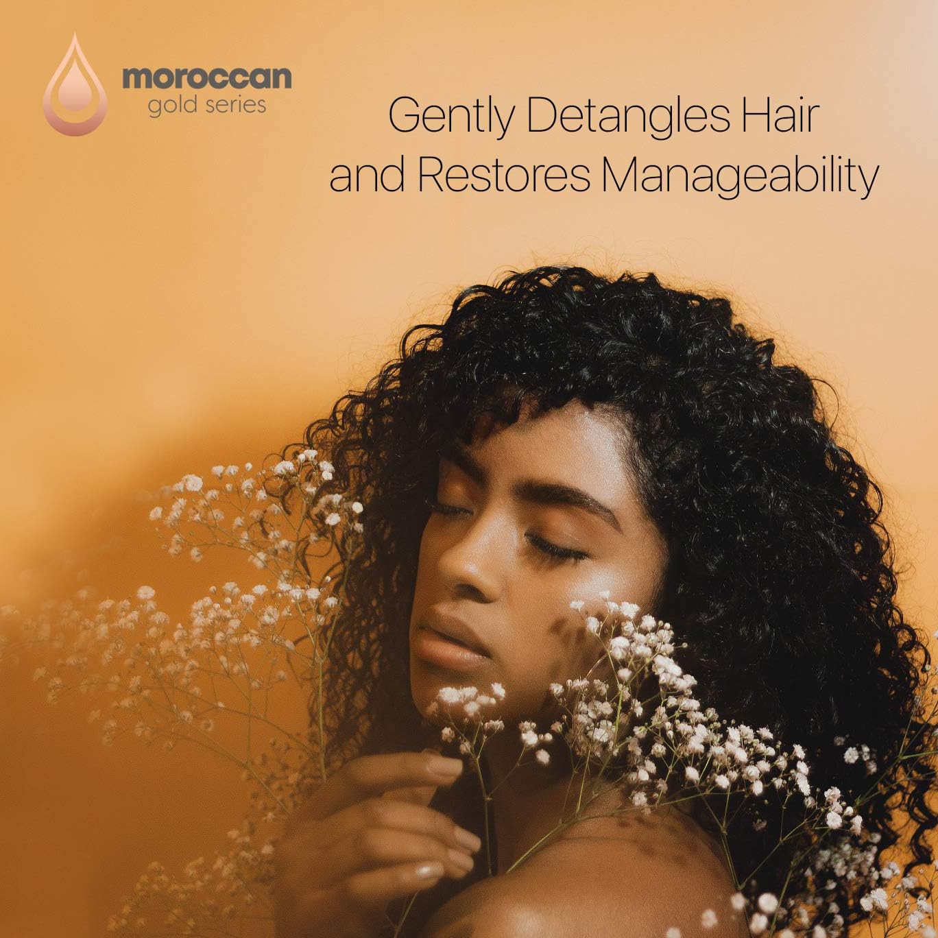 Moroccan Gold Series Leave-In Hair Mask, Argan Oil Hair Mask Enriched with Keratin - Image 5