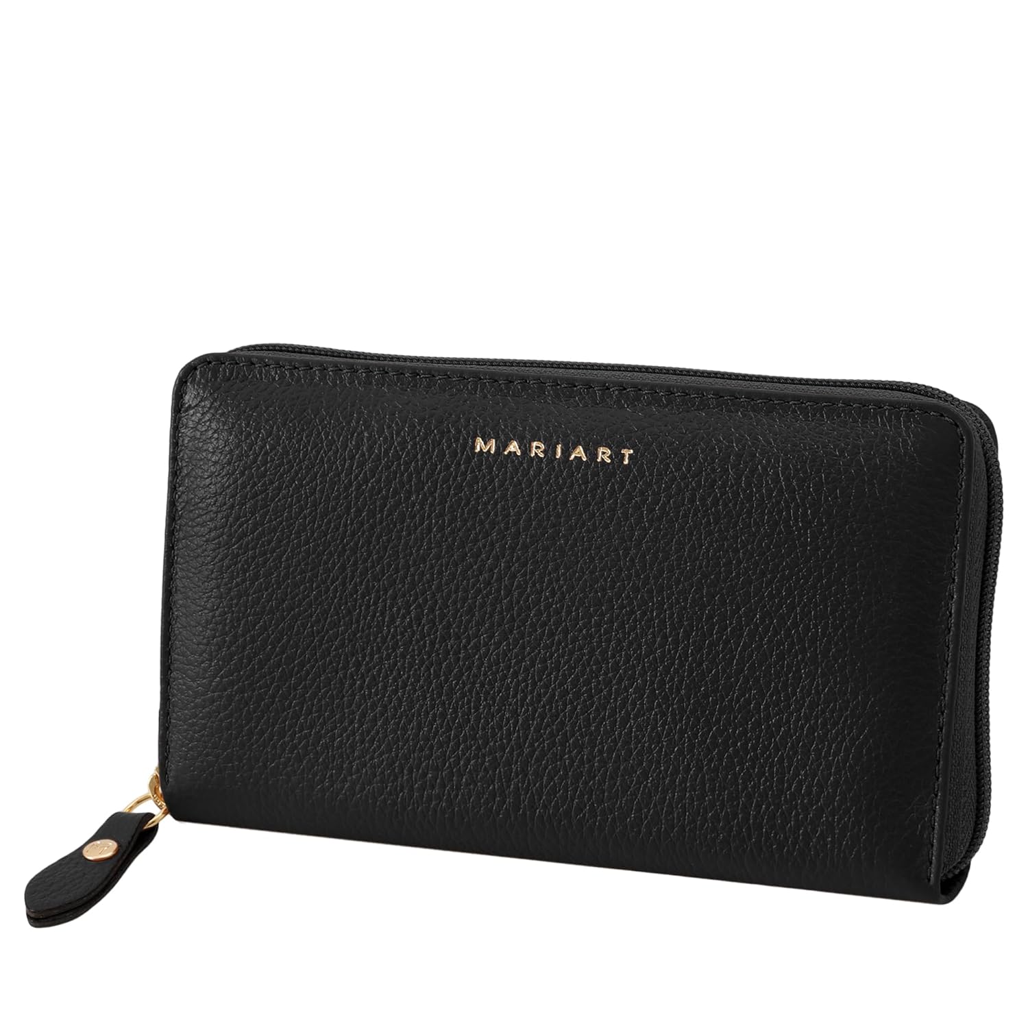 Mariart 604N Carteira Feminina de Couro Bovino Legítimo c/Fechamento em Zíper