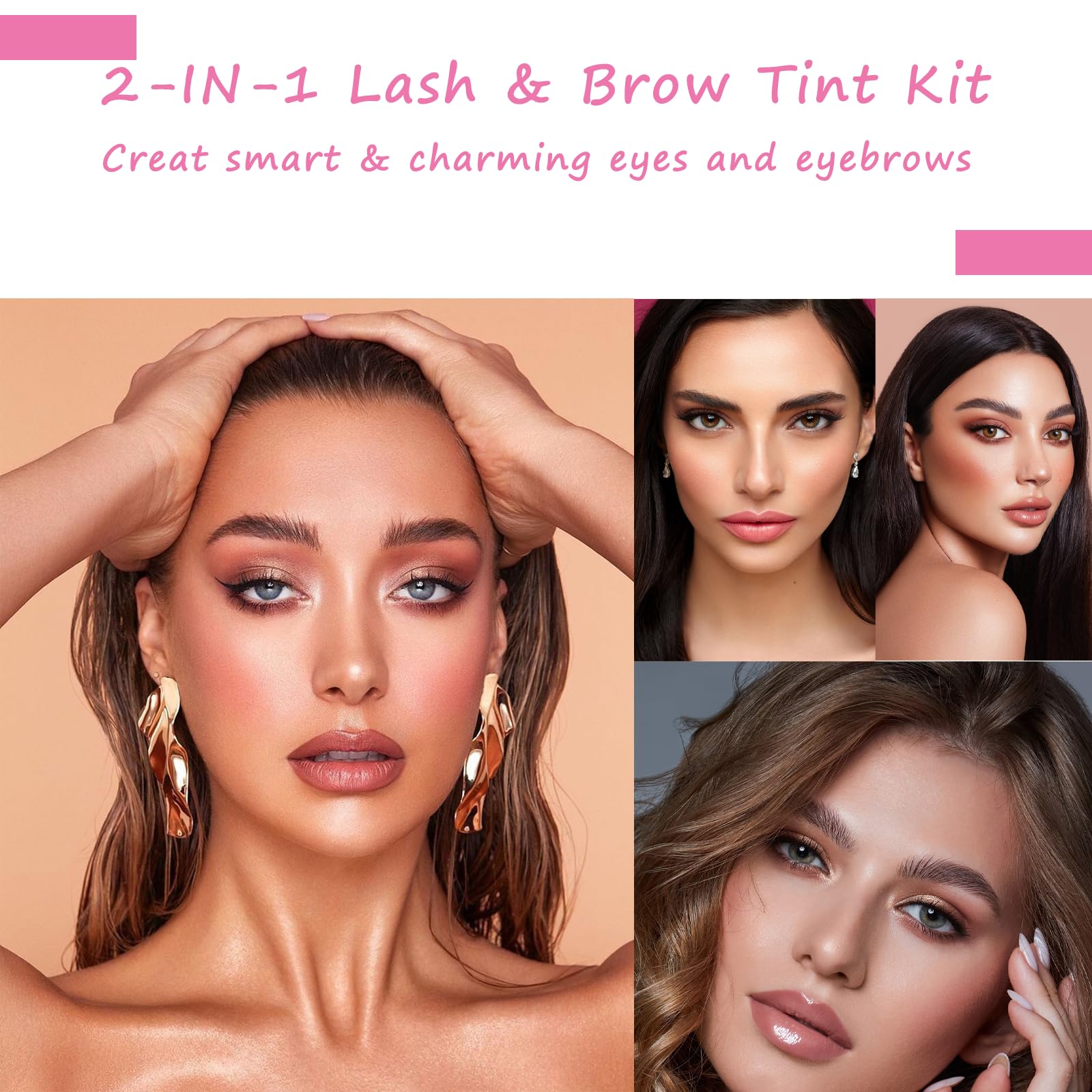 Lash Tint Black Kit, Eyelash & Eyebrow Dye Set, Volume Lashes and Full Brows Last Up to 4 weeks, Fast & Easy to Use - Image 3