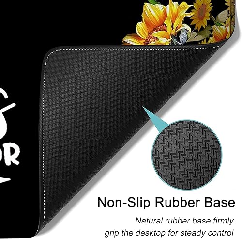 Miniatura 4 de Alfombrilla de mouse grande color rosa, alfombrilla de escritorio de oficina extendida, 31.5 x 11.8 pulgadas, soporte ergonómico de espuma