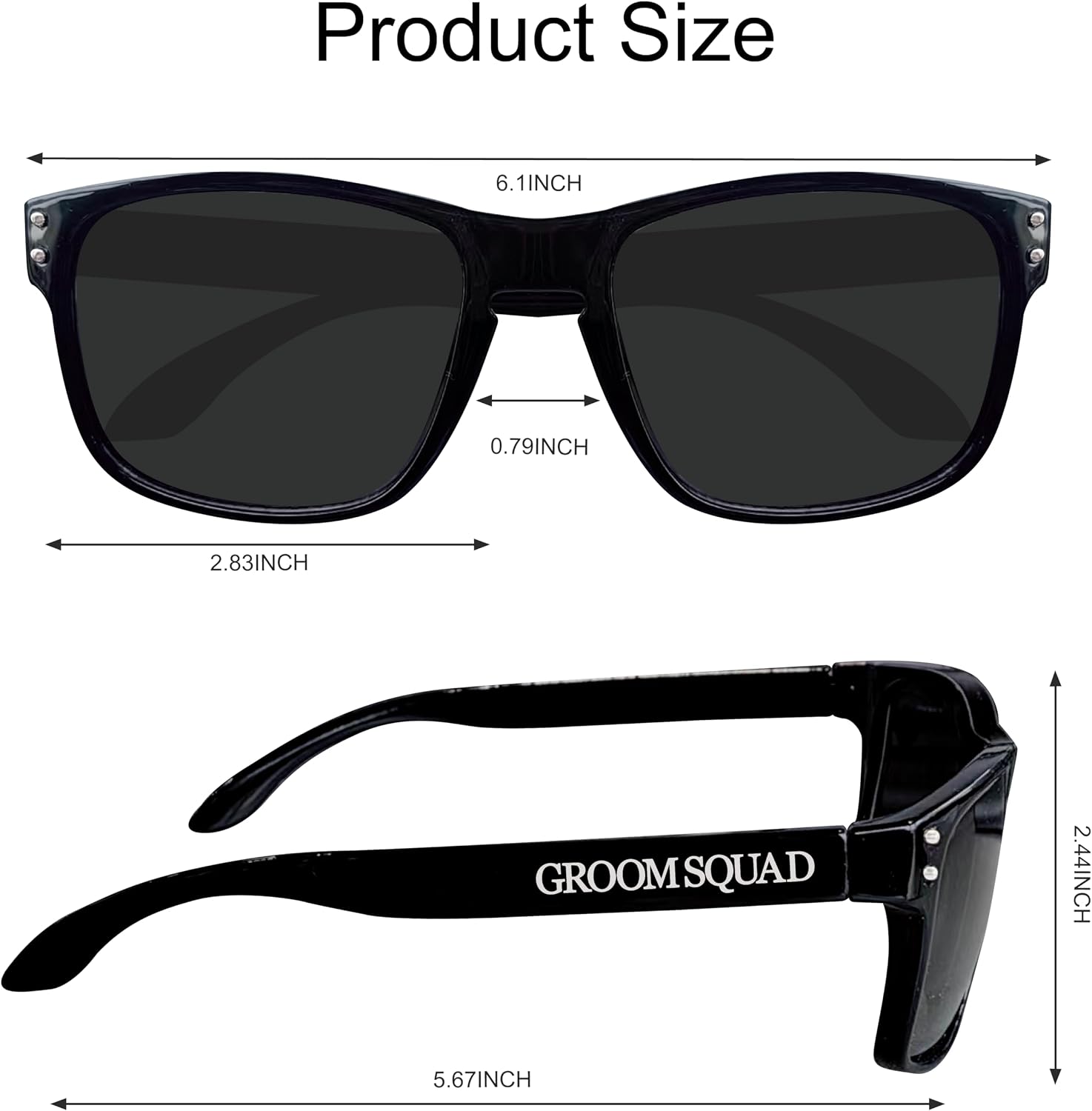 PartyGifts&beyond 7 Pcs Groomsmen Sunglasses, Groomsmen Gifts, Bachelor Party Favors