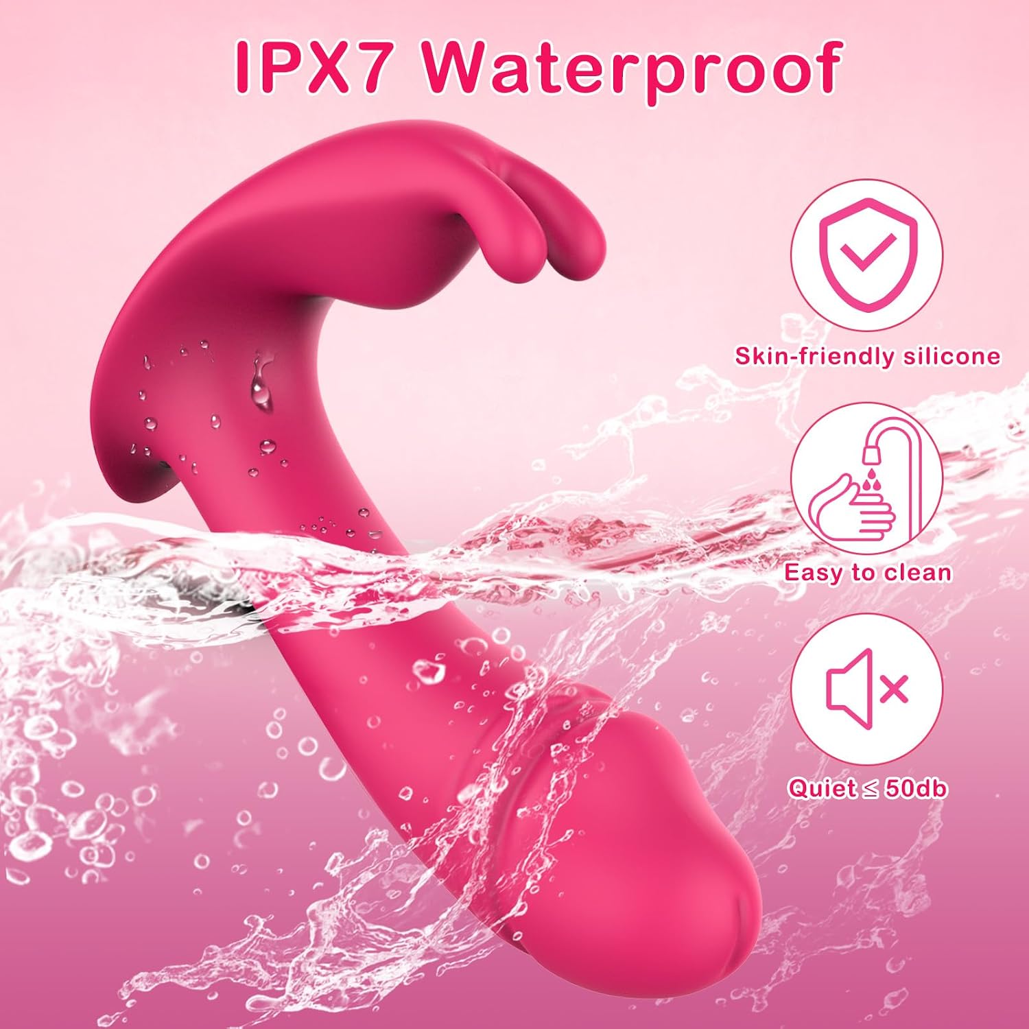 Wearable Panty Vibrator for Women, APP Control Stimulator G Spot and Clit, Female Vibrators 9 * 9 Vibration Modes Rechargeable Portable Sex Toy for Adult Pleasure (Rose)