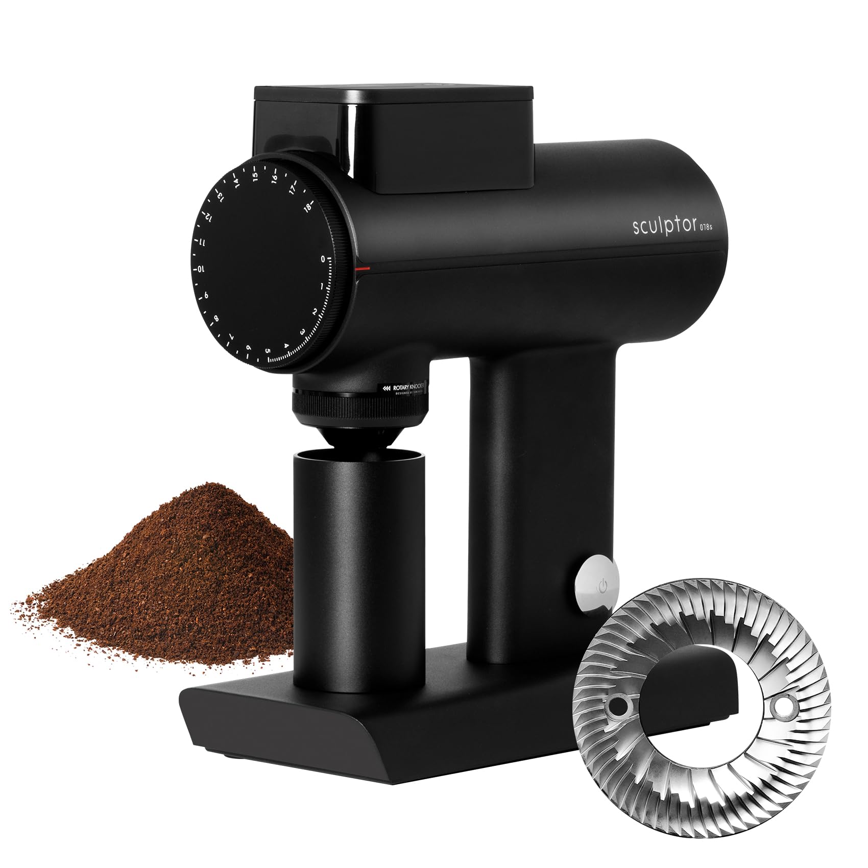 TIMEMORE Sculptor 078S Flat Burr Coffee Bean Grinder, Electric Espresso Grinder with Stepless Coarseness Adjustment, Suitable for Espresso, Pour over, French Press, Cold Brew - Black