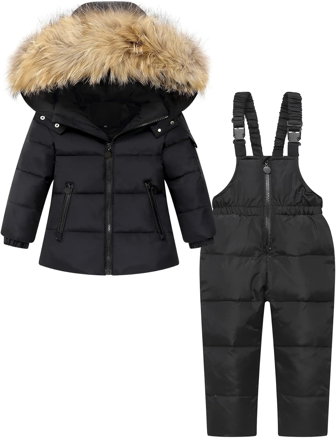 Ohrwurm Toddler 2-Piece Ski Snowsuit Set Kids Puffer Jacket Winter Coat Snow Pants Bib for 1-5T