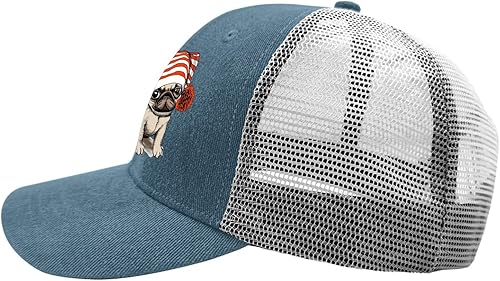 Miniatura 3 de Baseball Caps Pug Dog Dad Hat, Vintage Hats for Women