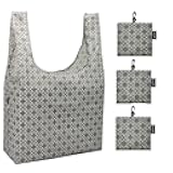 HOLYLUCK Reusable Grocery Bags,Heavy Duty Foldable Shopping Tote Bag (Extra Large, 3 Large Maze)