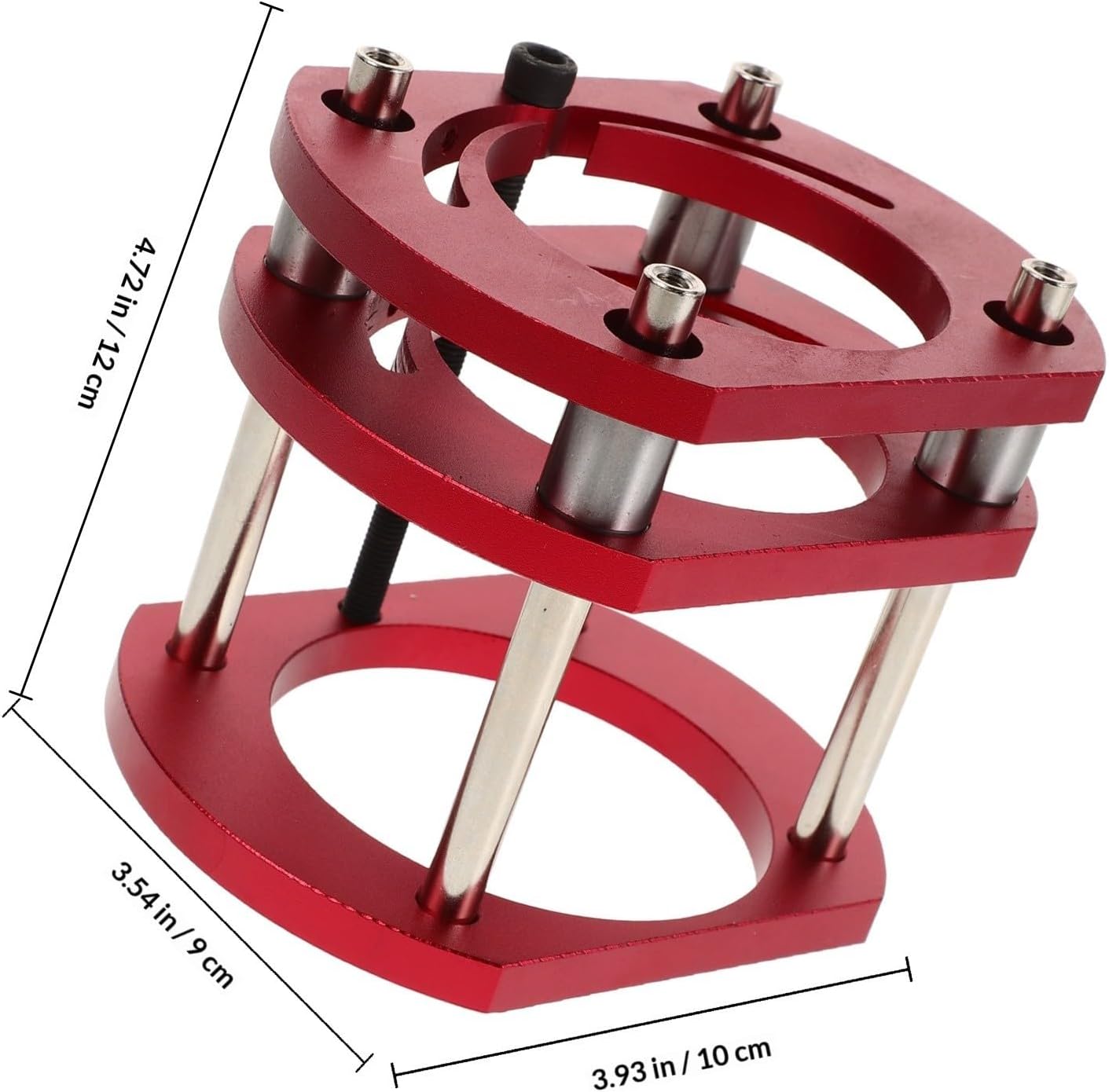Mini Router Table Lifting Base with Precision Slotting and Tenoning Features, Iron Material Woodworking Router Table Insert Plate for Workshops and Factories