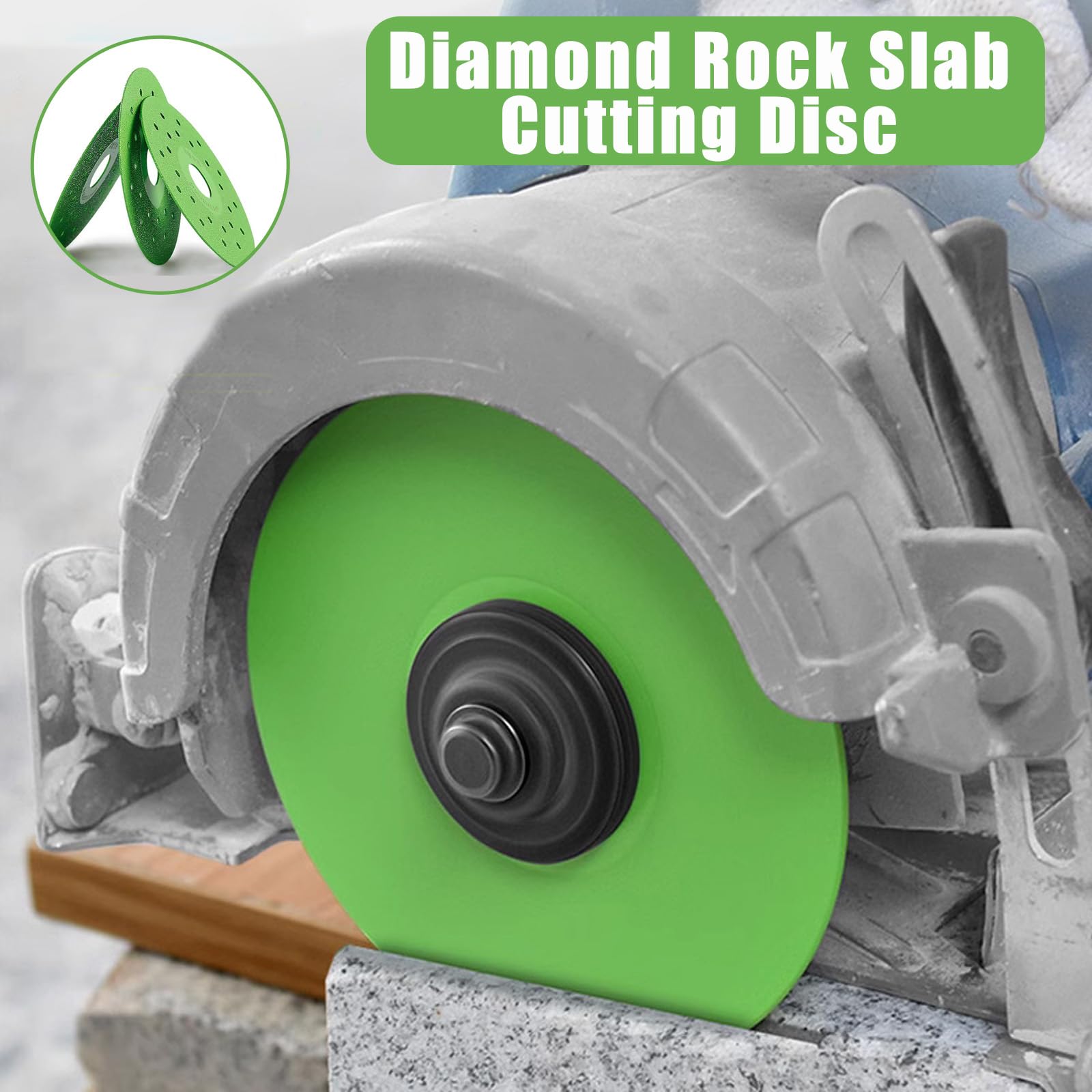 Rock Slab Grinding Disc, Diamond Chamfered Saw Blade, 4 Inch Rock Slab Flat Grinding Cutting Piece for Tile, Marble, and Glass, 1mm Saw Blade for Angle Grinder (3PCS)