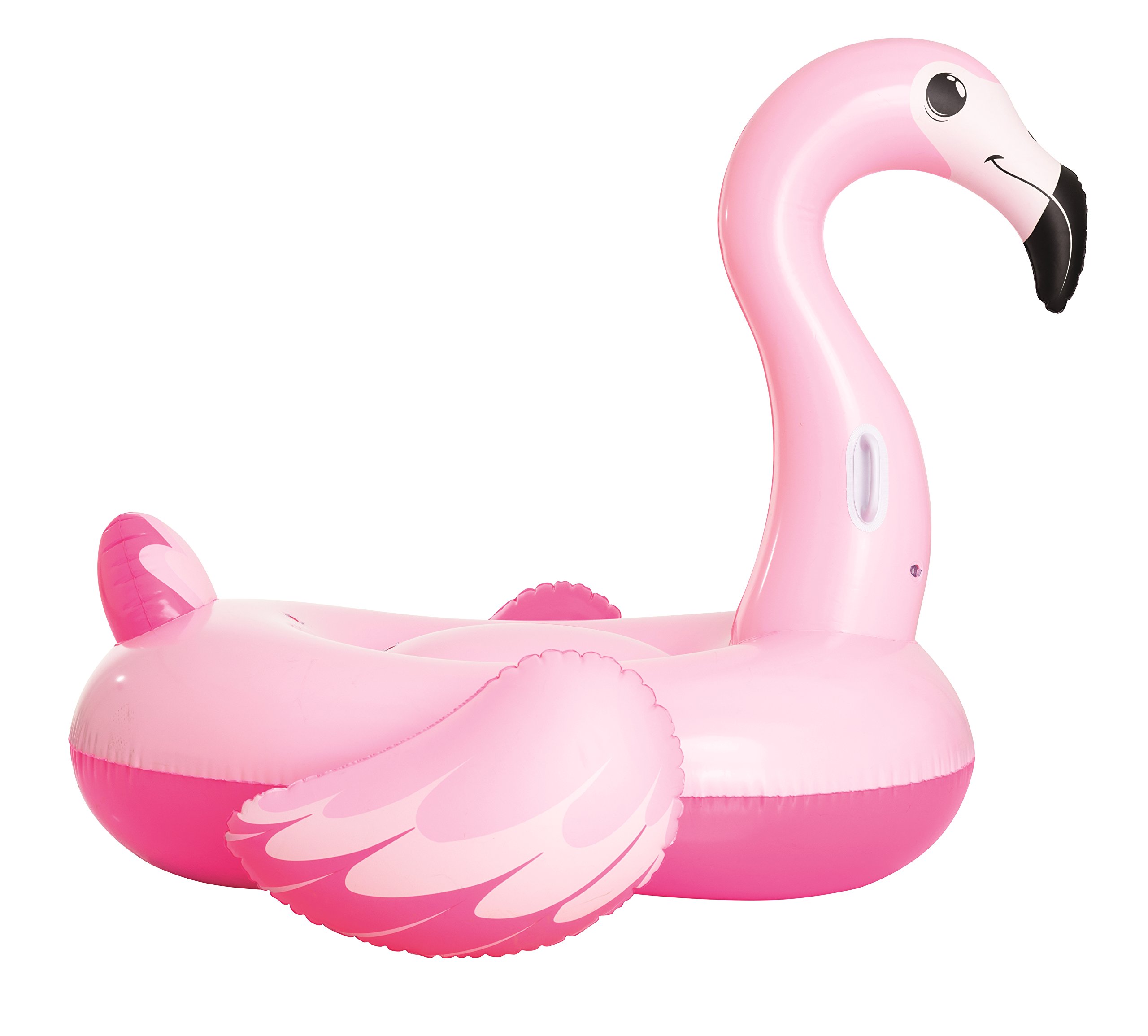 Bestway 41110 Float'nFashion Fenicottero Rosa Cavalcabile Gigante con Maniglie 1,91m x 1,78m