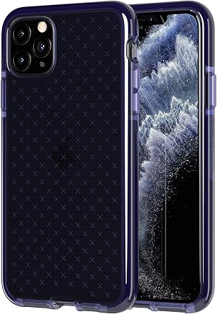 tech21 Evo Check for Apple iPhone 11 Pro - Germ Fighting Antimicrobial Phone Case with 12 ft. Drop Protection Indigo