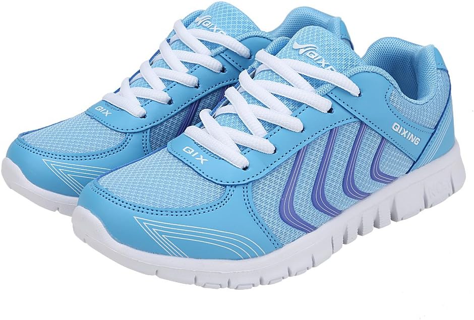 Ponyka Women's Lightweight Athletic Walking Sneakers Breathable Tennis Road Running Shoes US4.5-10.5