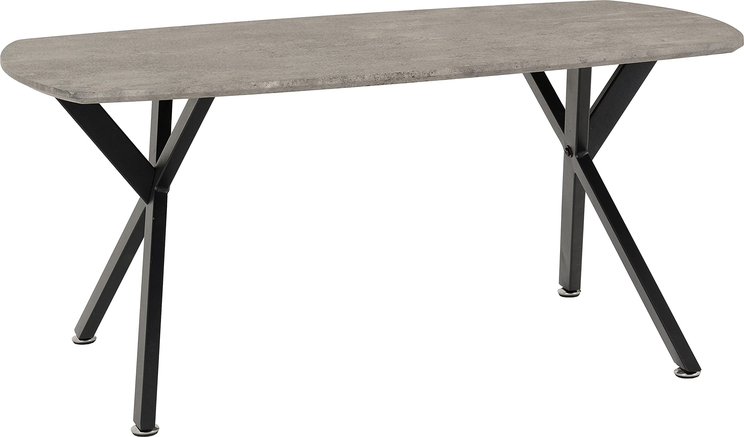 Seconique Athens Concrete Effect Oval Coffee Table