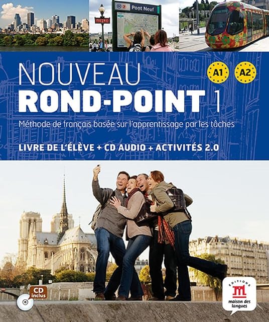 Portada de Noveau Rond Point 1 Livre de l'élève: Noveau Rond Point 1 Livre de l'élève