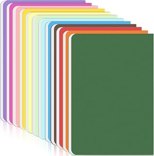12 Pack A5 Lined Notebooks, 92 Pages/46 Sheets, 80 GSM Thick Paper, Colour Journals with 12 Colours, Multipack Notebooks for Sketching, Travel, Writing, School & Work (Lined)