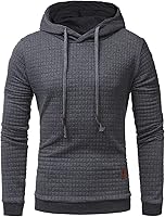 Vista 4 de Cropped Hoodie for Men Cotton Long Sleeve Lightweight Tops with Hood Print Graphic Loose Fit Athletic Pullover