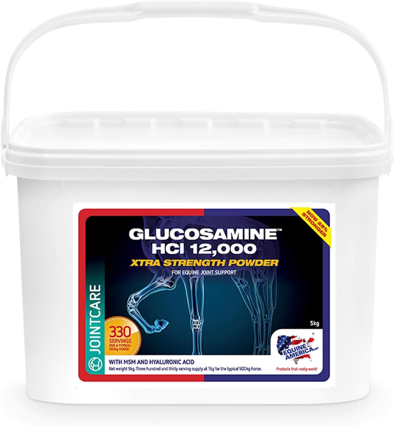 Equine America Glucosamine HCI 12000 | Premium Ready To Use Horse & Pony Supplement | Support For Joints & Mobility | 5kg