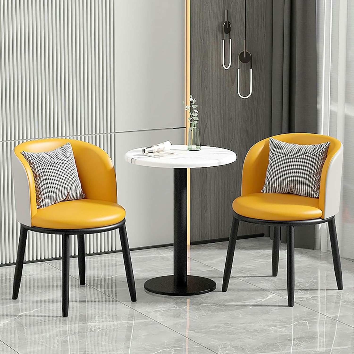 Office Reception Room Club Table, Negotiation Reception Tables and Chairs Combination, Kitchen Coffee Office Fast-Food Shop Western Restaurant Milk Tea Shop Hotel