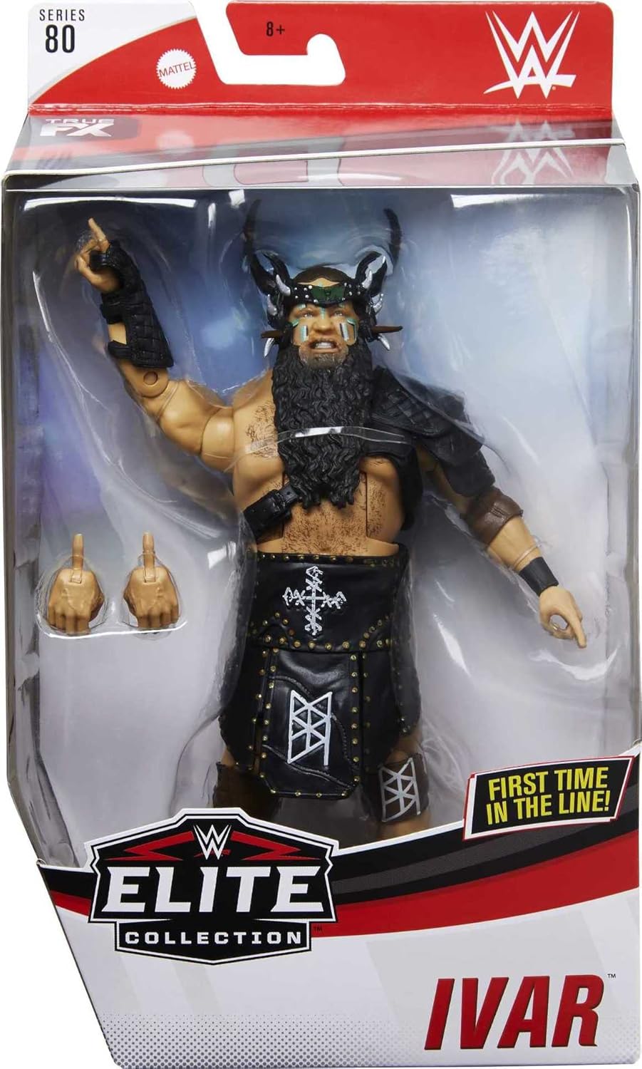 WWE MATTEL Ivar Elite Series #80 Deluxe Action Figure with Realistic Facial Detailing, Iconic Ring Gear & Accessories