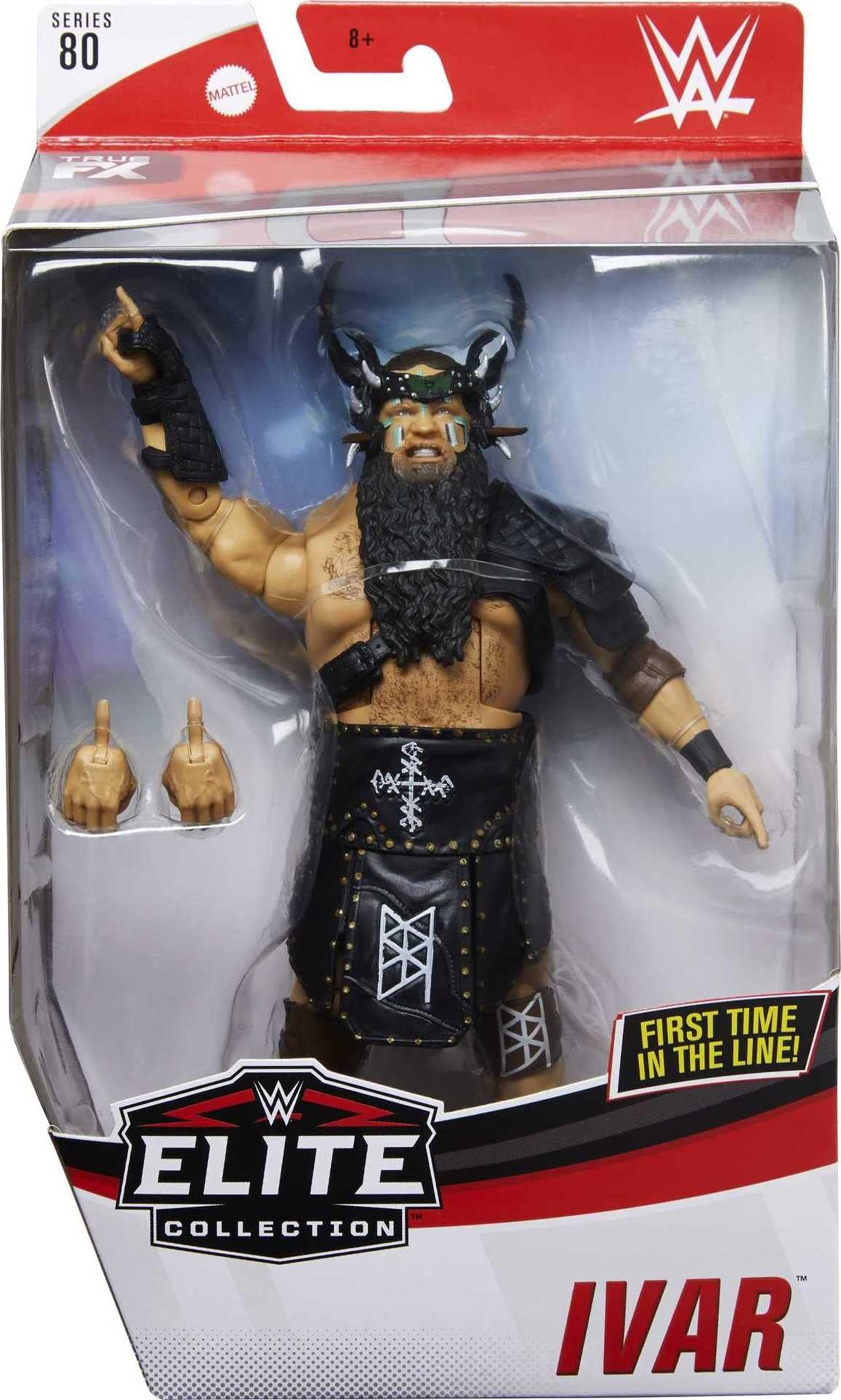 WWE Ivar Elite Series #80 Deluxe Action Figure with Realistic Facial Detailing, Iconic Ring Gear & Accessories