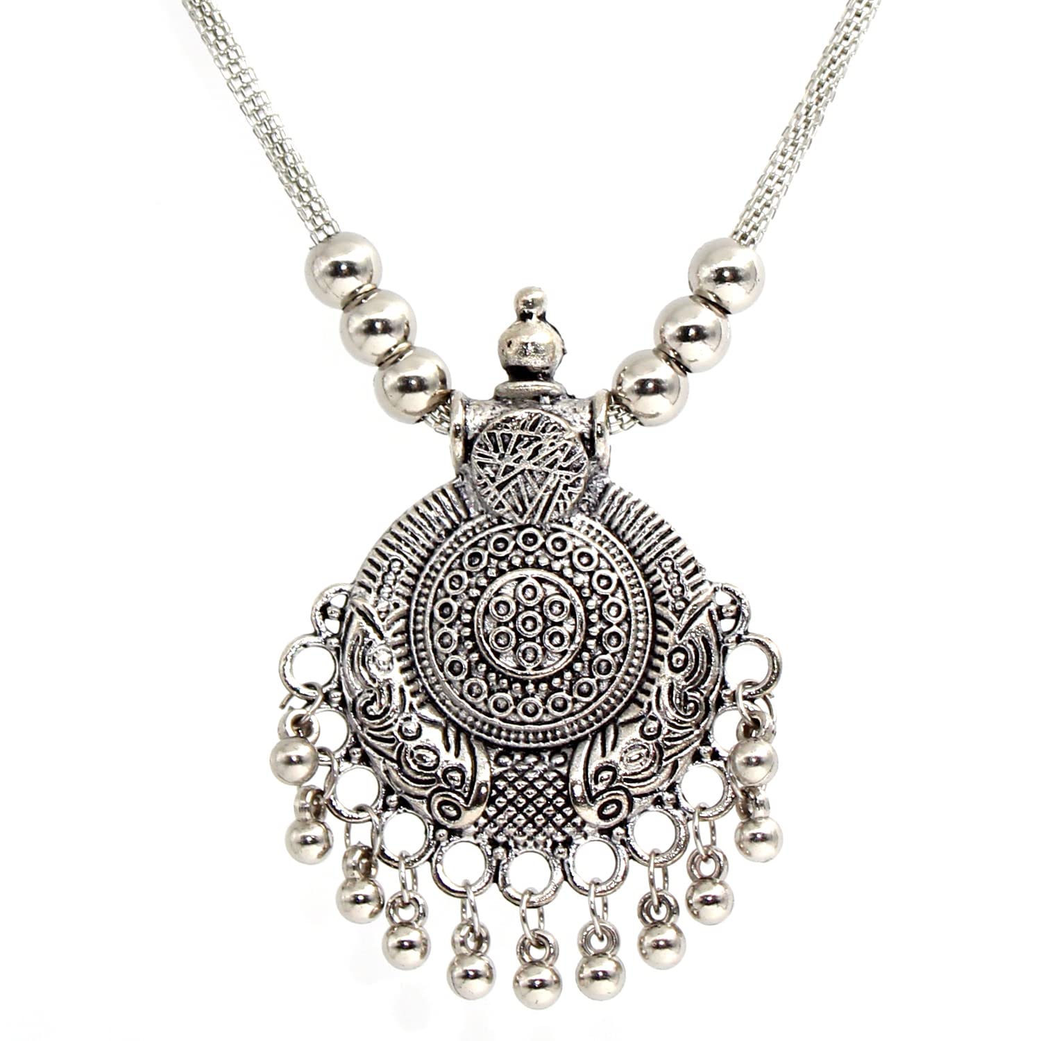 EziKart Beautiful oxidised antique chain Necklace with earring for woman and girls (B0BC1GN8B8) Amazon Price History, Amazon Price Tracker