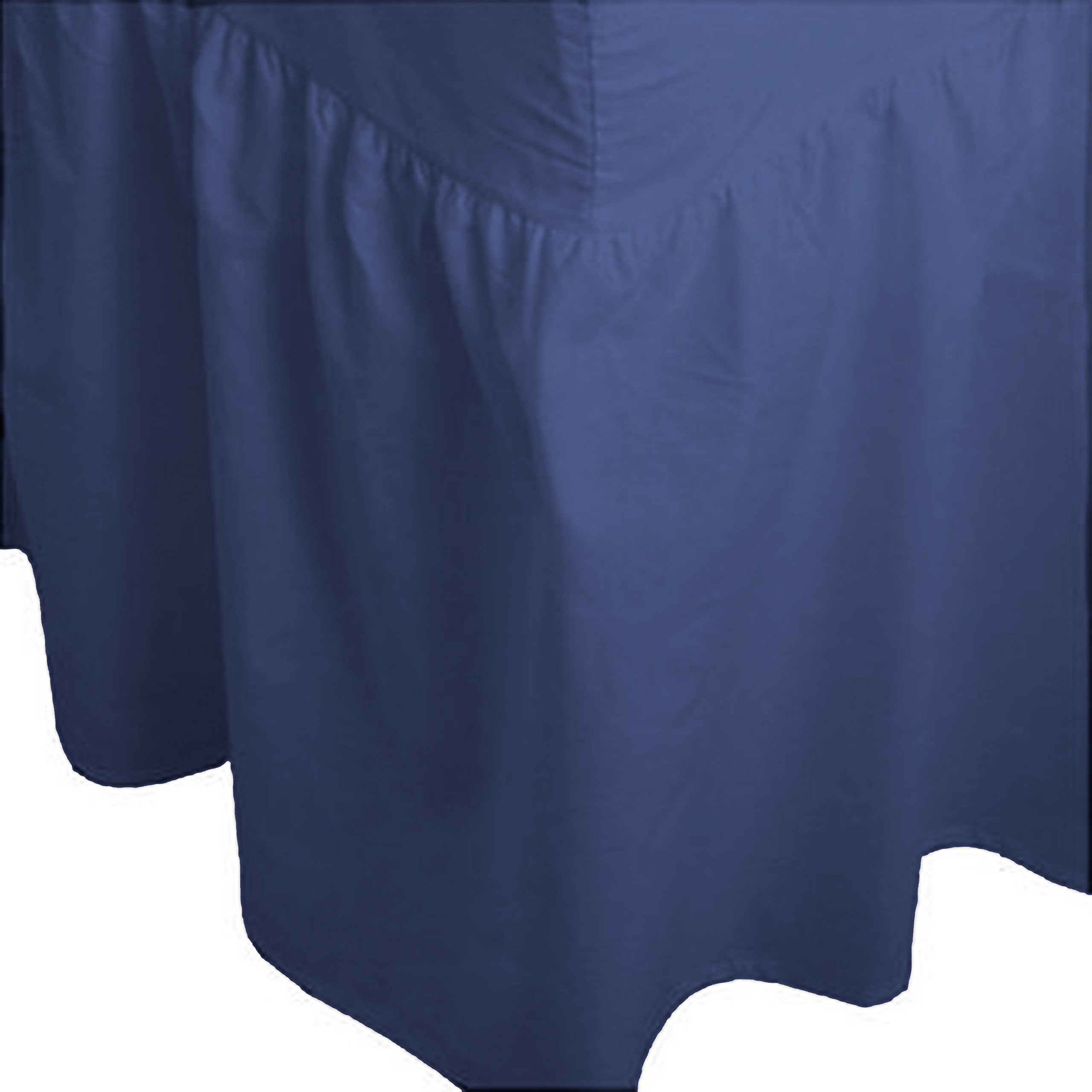 AR Plain Dyed Fitted Valance Bed Sheet Poly-Cotton Available In (SUPER KING, Navy Blue)