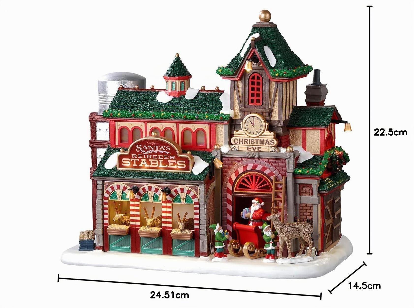 Lemax 25926 Santa's Wonderland Lighted Building: Santa's Reindeer Stables