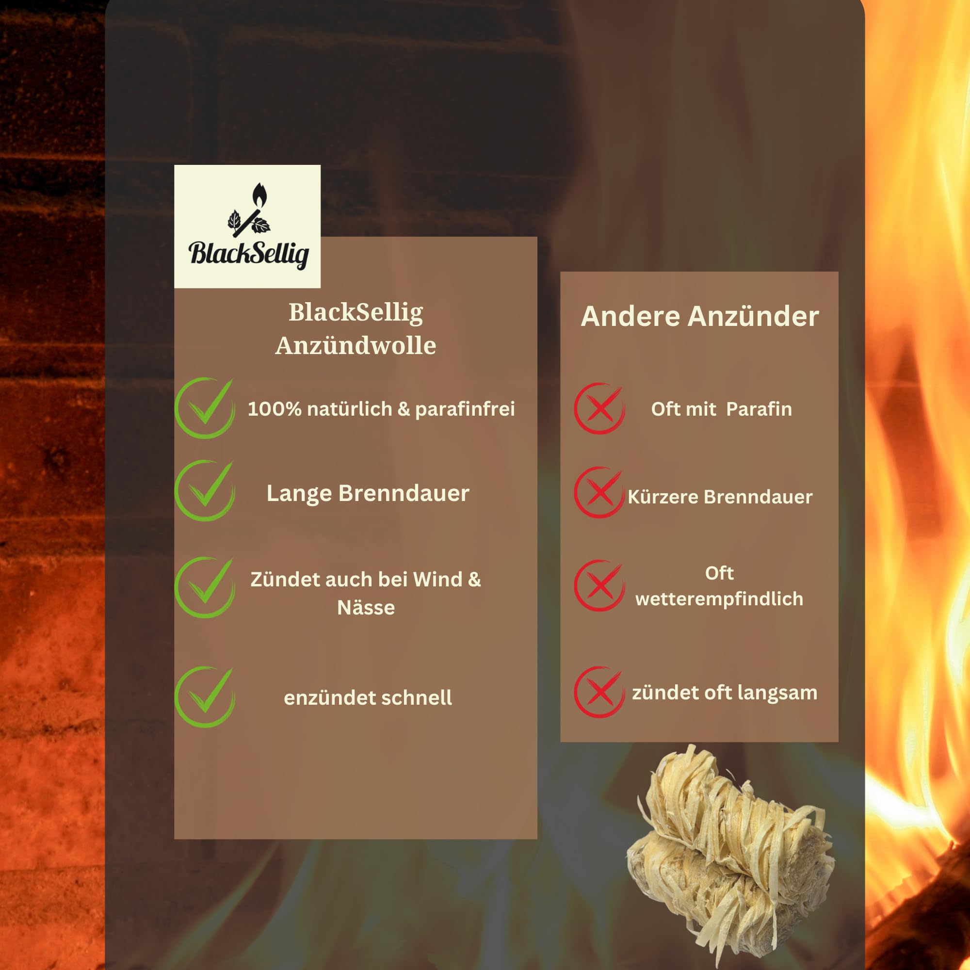 Steakhouse Grillkohle - Premium Quebracho Blanco Holzkohle | Lange Brenndauer | Hohe Hitze | Geringe Rauchentwicklung (20kg + 50 Anzünder)