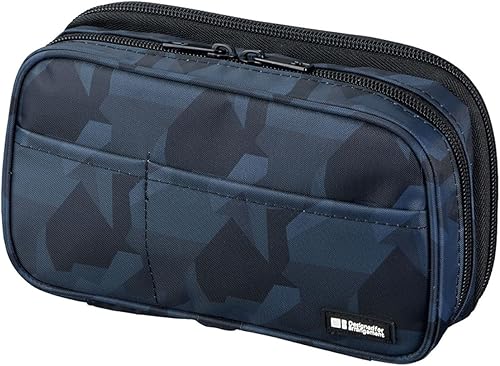 Miniatura 17 de LIHIT LAB Estuche de lápices con triple cremallera de gran capacidad para escuela, oficina, universidad, gran capacidad, 8 compartimentos, bolsa de